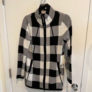 Black & White Sweater Jacket